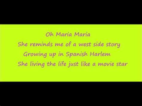 Maria Maria Carlos Santana lyrics - YouTube