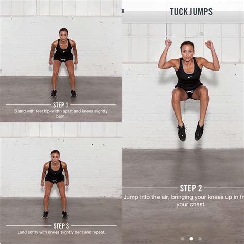 Tuck jumps | Tuck jumps, Fitness motivation inspiration, Fitness blog