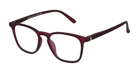 Foster Grant Square Blue Light Glasses Burgundy - 2.50 Diopter - Walmart.com