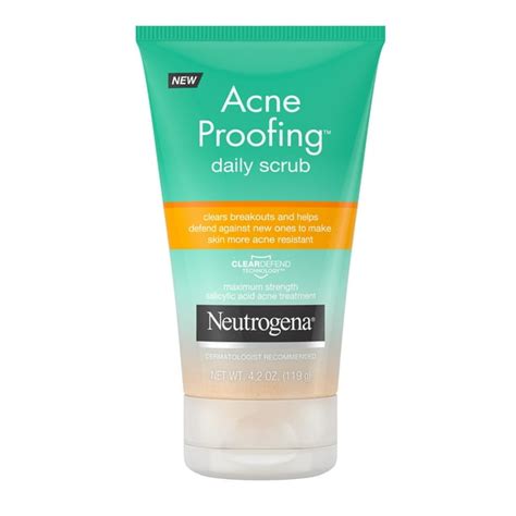 Neutrogena Acne Proofing Salicylic Acid Face Scrub, 4.2 oz - Walmart.com - Walmart.com