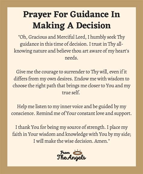 6 Prayers For Guidance In Making A Decision: Wise And Right