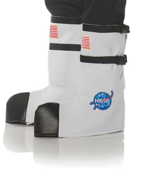 Adult NASA Space Astronaut White Orange Silver Boot Top Suit Costume ...