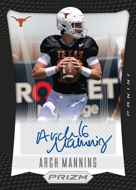 Texas QB Arch Manning lands multi-year trading card deal with Panini ...