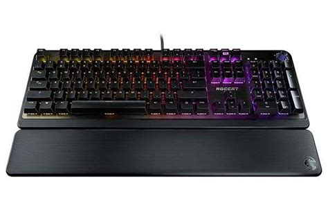 ROCCAT Pyro RGB Mechanical Gaming Keyboard with Detachable Palm Rest ...
