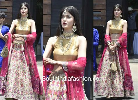 Shanaya Kapoor in pink lehenga for cousin Sonam Kapoor's Wedding