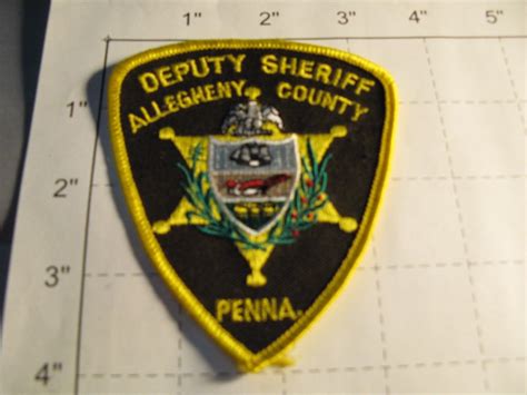 ALLEGHENY COUNTY SHERIFF OFFICE ACSO STAR DEPUTY SHERIFFS PENNSYLVANIA ...