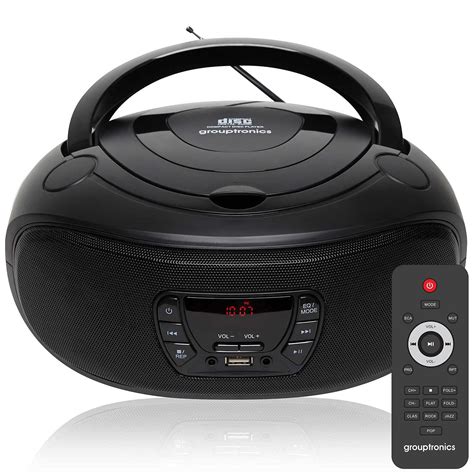 Buy Grouptronics DAB/DAB+ Portable Stereo CD Player BoomBox - With Remote Control, FM & DAB/DAB+ ...