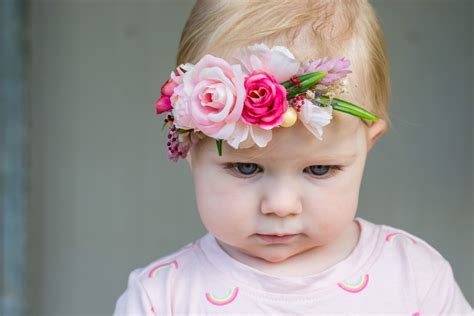 Flower Headband | Girls Flower Crown | Baby Flower Crown | Baby Flower ...