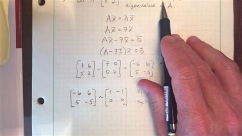 5.1 Eigenvectors & Eigenvalues - Examples - YouTube