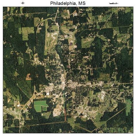 Aerial Photography Map of Philadelphia, MS Mississippi