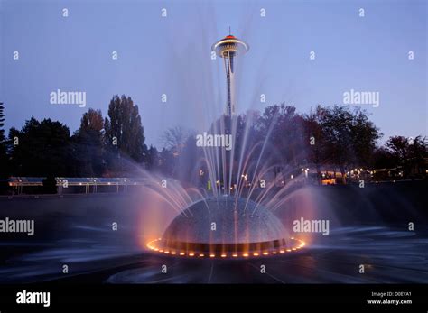 Seattle center fountain hi-res stock photography and images - Alamy