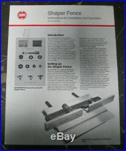 ShopSmith Mark V accessories shaper sander fence with instructions js ...