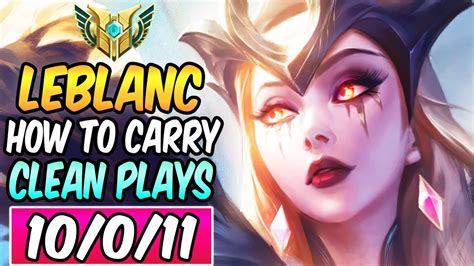 HOW TO CARRY WITH LEBLANC MID CLEAN PLAYS GUIDE | Coven LeBlanc | Build & Runes | League of ...