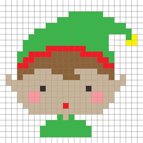 Crochet Elf Pixel Square - Repeat Crafter Me | Christmas cross stitch, Christmas crochet ...