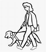 A Blind Woman Walking With Dog Coloring Pages  Walk The For sketch template