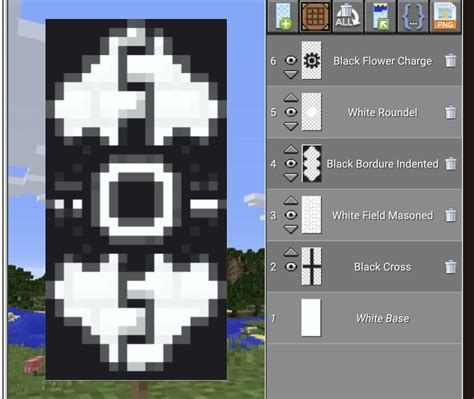 Black and white banner | Minecraft banner designs, Minecraft tutorial ...