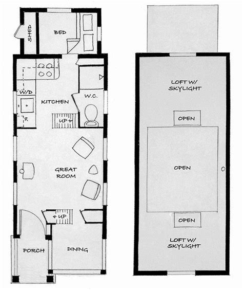 Tiny House On Wheels One Level Floor Plans Inspiration | Cultural ...