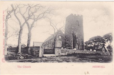 THE CHURCH, HESWALL - c1901 POSTCARD (ref 177/16) – Old Postcards