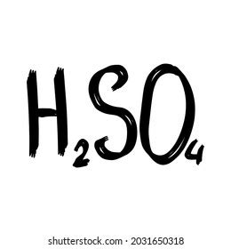 Chemical Formula H2so4 Sulfuric Acid Vector Stock Vector (Royalty Free) 2031650318 | Shutterstock