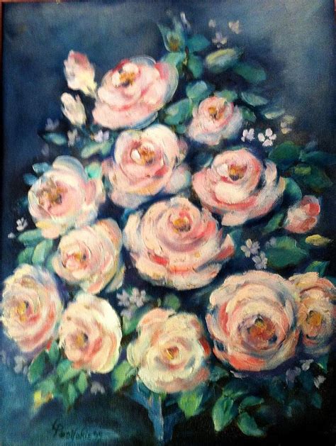 Blue Roses Painting by Lyn Pacific - Fine Art America