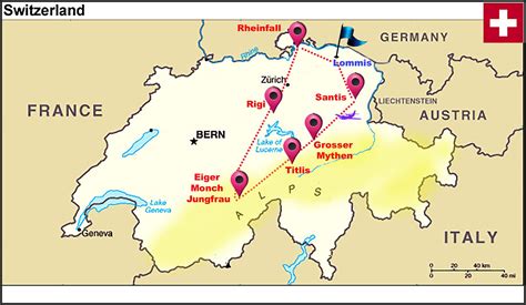 Alpes Suizos Mapa | Mapa