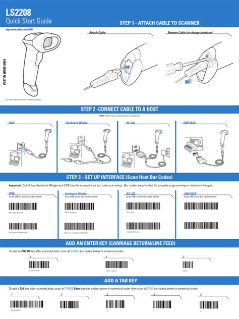 LS2208 Manual | Barcode | Image Scanner