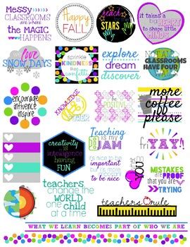 Teacher Planner Stickers by Leah Wilcox | Teachers Pay Teachers