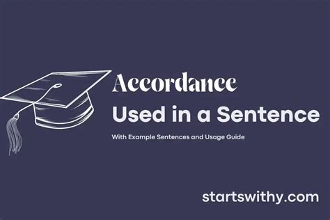 ACCORDANCE in a Sentence Examples: 21 Ways to Use Accordance