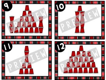 Cup Stacking Challenge Cards by Heaps of Firsts | TpT