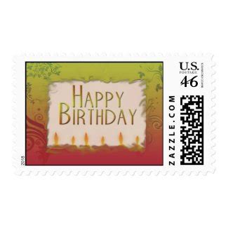 Happy Birthday Postage Stamps