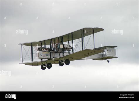 Vickers Vimy British heavy bomber aircraft plane, biplane of First ...