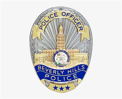 Bhpd Police Badge - Beverly Hills Police Badge Transparent PNG - 486x616 - Free Download on NicePNG