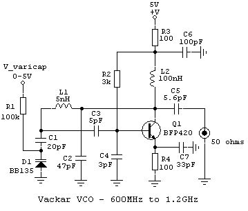 High Frequency VCO Design and Schematics