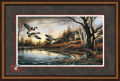 BACKWOODS CABIN by Terry Redlin Framed - Etsy