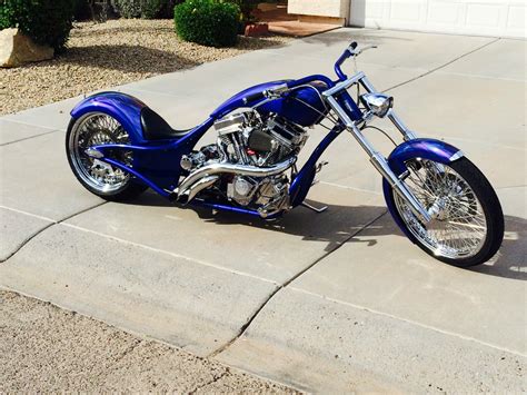 2009 Redneck Engineering Lowlife, Custom chopper, motorcycle, blue, chrome,