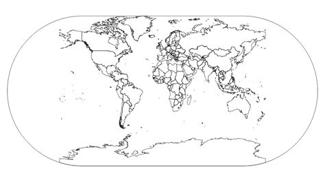 10 best blank world maps printable printableecom - world map fill in the blank printable world ...