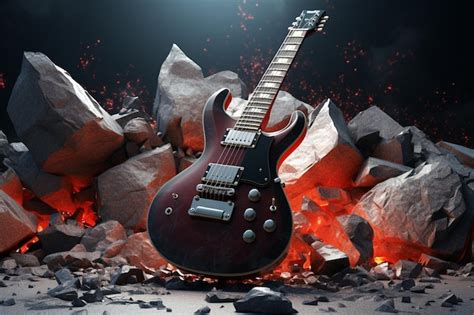 Premium AI Image | rock music