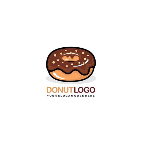 Donut logo design vector 12054893 Vector Art at Vecteezy