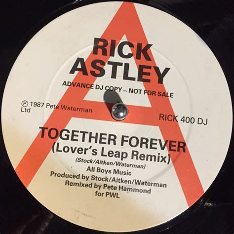 Rick Astley – Together Forever (1988, Vinyl) - Discogs