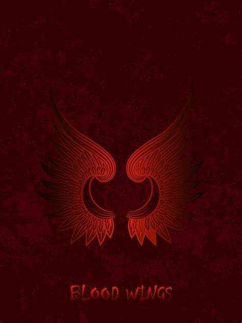 Vector illustration of red angel wings tattoo 13001294 Vector Art at ...