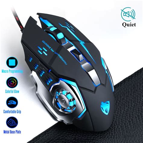 LED Wired Optical Silent Gaming Mouse | Gamer Fuss