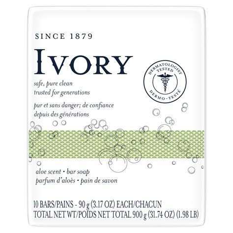 Ivory Bar Soap Aloe Scent 3.17 oz, 10 count - Walmart.com