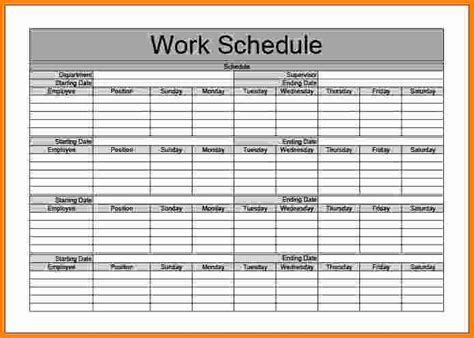 monthly schedule templates at allbusinesstemplatescom - printable ...