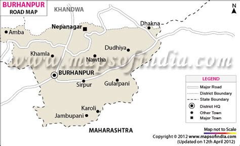 Burhanpur Road Map