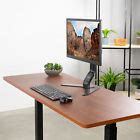 VIVO Dark Walnut 60 x 24 inch Universal Table Top for Sit to Stand Desk ...