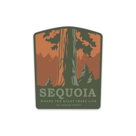 Sequoia National Park Sticker | Sequoia, Sequoia national park, Retro logo design