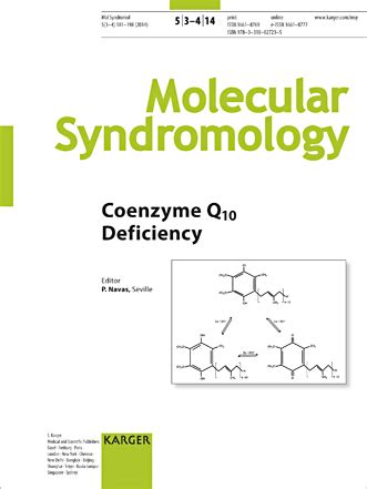 Genetics of Coenzyme Q10 Deficiency | Molecular Syndromology | Karger Publishers