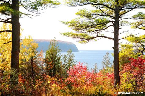 Framed Photo Print of ELLISON BAY DOOR COUNTY WISCONSIN FALL COLORS ...