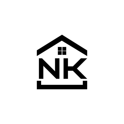 NK letter logo design on WHITE background. NK creative initials letter ...