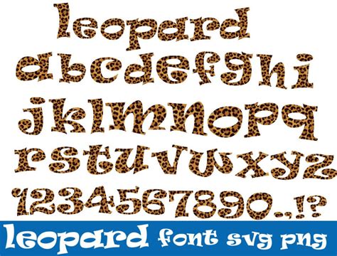 Leopard Font Svg. Leopard Font for Cricut. Leopard Alphabet Font Svg. Leopard Svg Color Font - Etsy